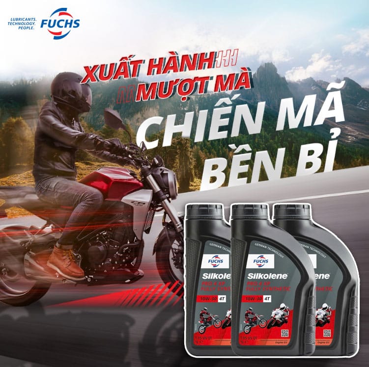 Fuchs Silkolene Pro 4 giúp chuyến đi của bạn vận hành mượt mà