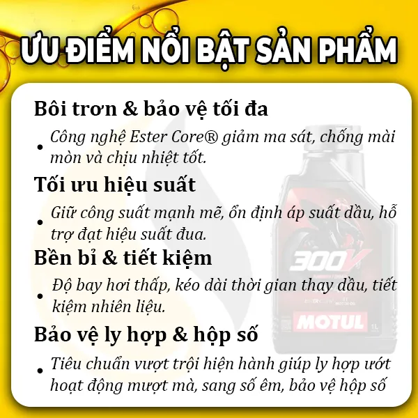 MOTUL 300V FACTORY LINE RACING ROAD 5W40 - Ảnh 3