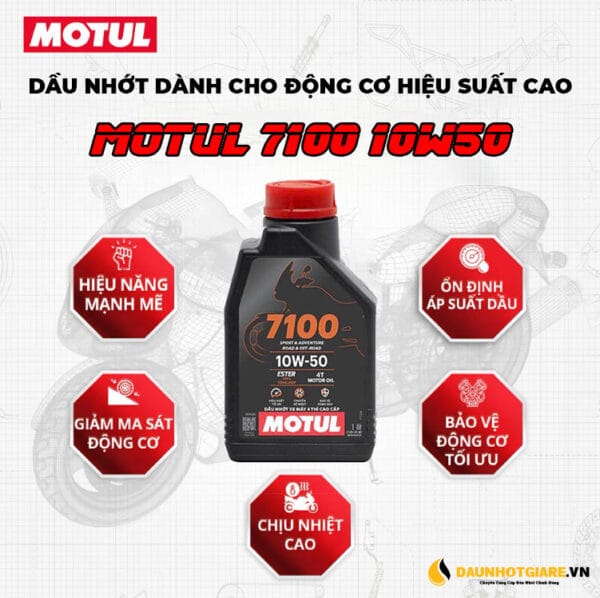 Motul 7100 4T 10W50 VN - Ảnh 2
