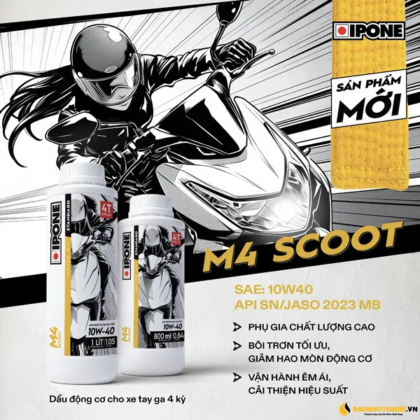 IPONE M4 Scoot 10W40 0.8L - Ảnh 2