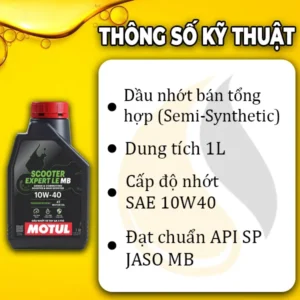 Alternative view of Motul Scooter Expert Le 10W40 1L
